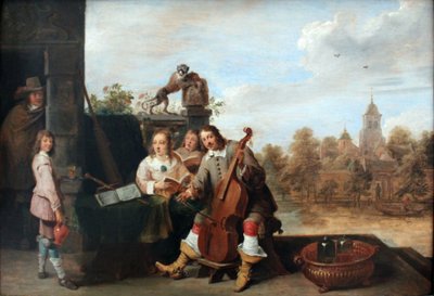 The Painter with His Family by David Teniers the Younger